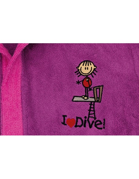 Albornoz Infantil T-14-16 100% Alg Lila