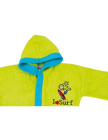 Albornoz Infantil T-14-16 100% Alg Pistacho