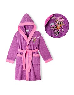 Albornoz Infantil  T- 10-12 Lila