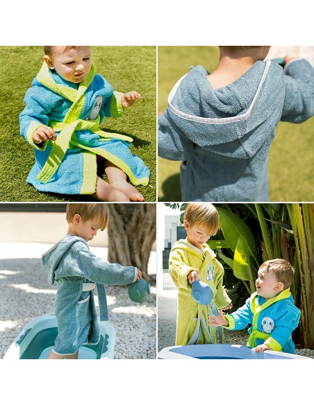 Albornoz Infantil  T- 10-12 Lila