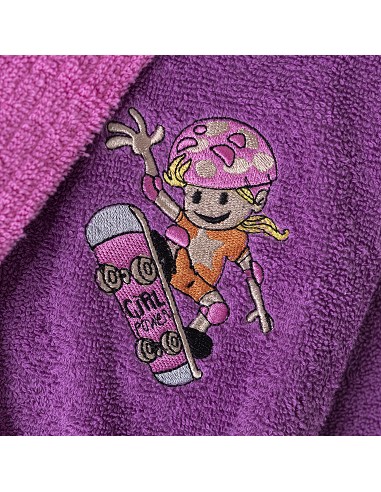 Albornoz Infantil  T- 10-12 Lila