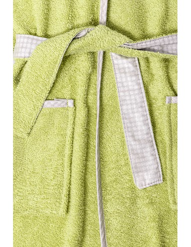 Albornoz Infantil  T- 10-12 Pistacho