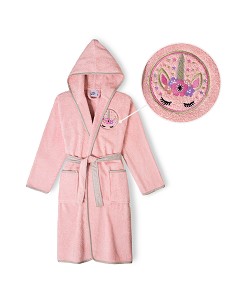 Albornoz Infantil  T- 14 Rosa