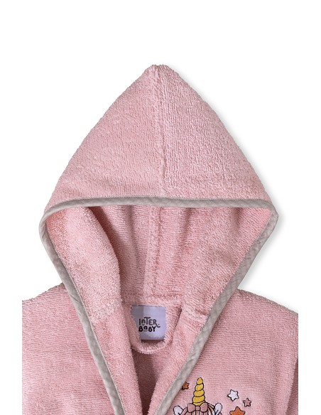 Albornoz Infantil  T- 14 Rosa