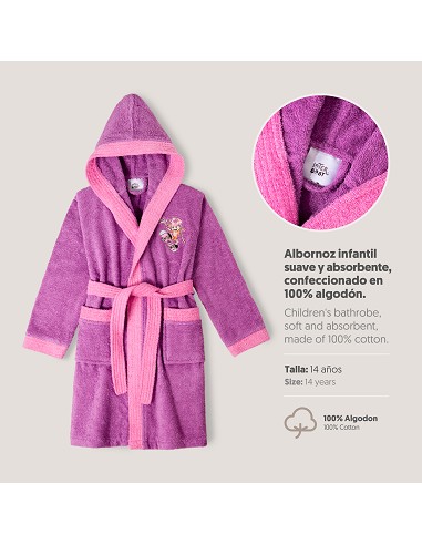 Albornoz Infantil  T- 14 Lila