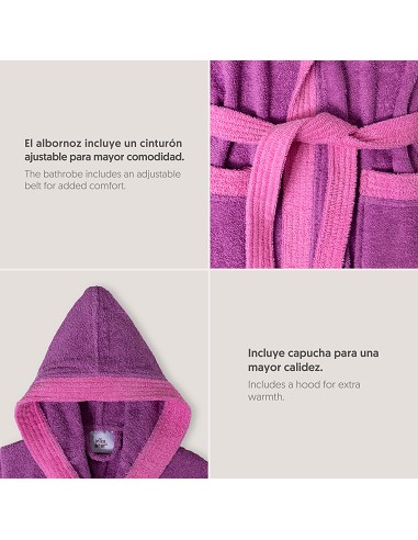 Albornoz Infantil  T- 14 Lila