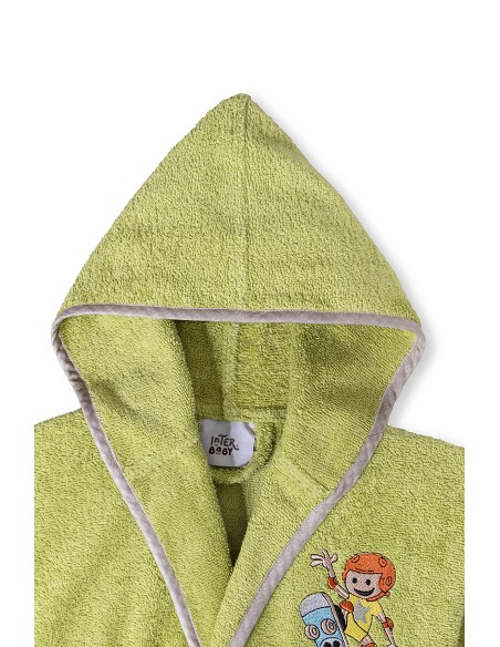 Albornoz Infantil  T- 14 Pistacho