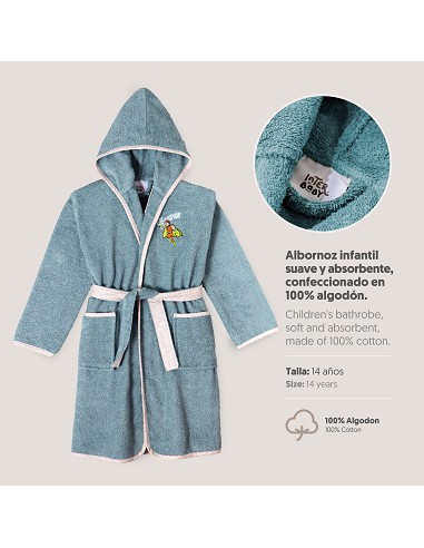 Albornoz Infantil  T- 14 Petroleo
