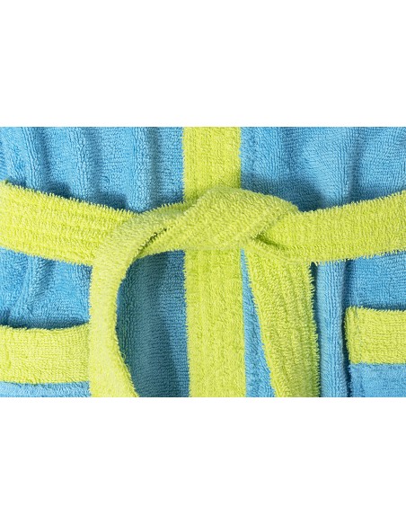 Albornoz Infantil  T- 2-4 Turquesa