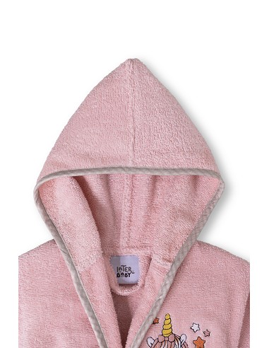 Albornoz Infantil  T- 6-8 Rosa