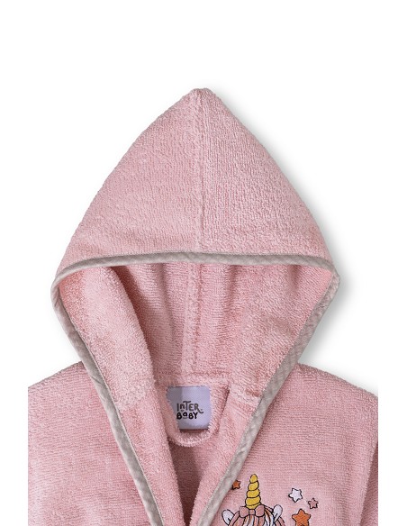 Albornoz Infantil  T- 6-8 Rosa