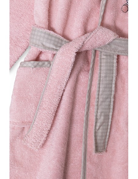 Albornoz Infantil  T- 6-8 Rosa