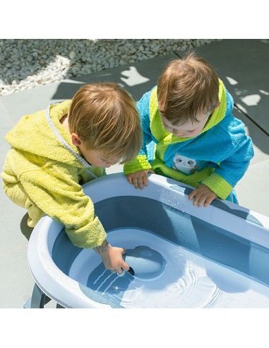 Albornoz Infantil  T- 6-8 Turquesa