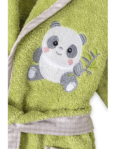 Albornoz Infantil  T- 6-8 Pistacho