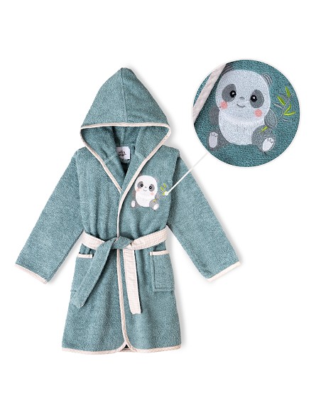 Albornoz Infantil  T- 6-8 Petroleo