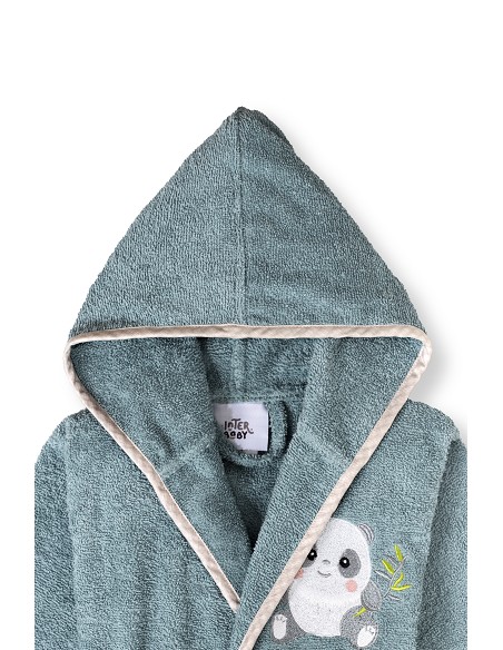 Albornoz Infantil  T- 6-8 Petroleo