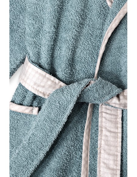 Albornoz Infantil  T- 6-8 Petroleo