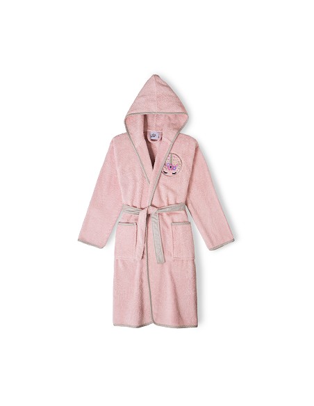 Albornoz Infantil En Caja T-10-12 Rosa