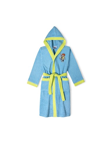 Albornoz Infantil En Caja T-10-12 Turquesa