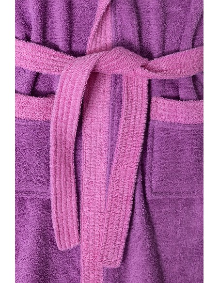 Albornoz Infantil En Caja T-10-12 Lila