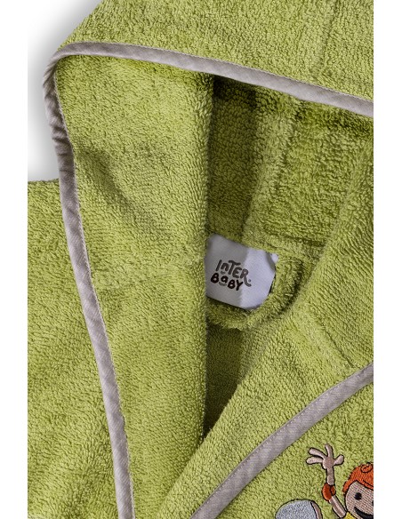 Albornoz Infantil En Caja T-10-12 Pistacho