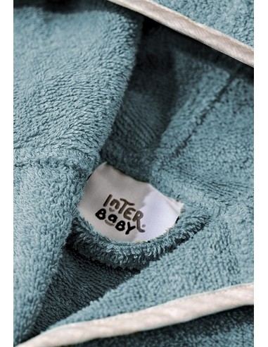 Albornoz Infantil En Caja T-10-12 Petroleo