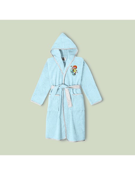 Albornoz Infantil En Caja  T- 14 Azul