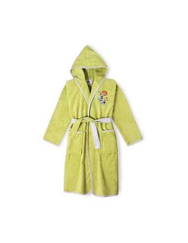 Albornoz Infantil En Caja  T- 14 Pistacho