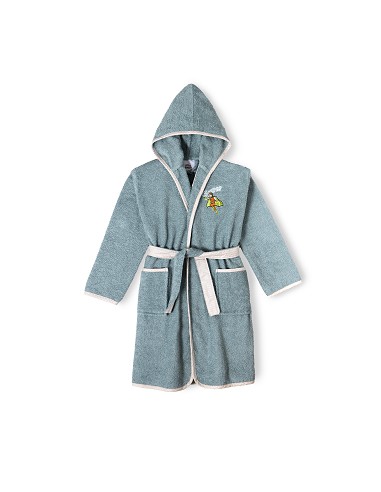 Albornoz Infantil En Caja  T- 14 Petroleo