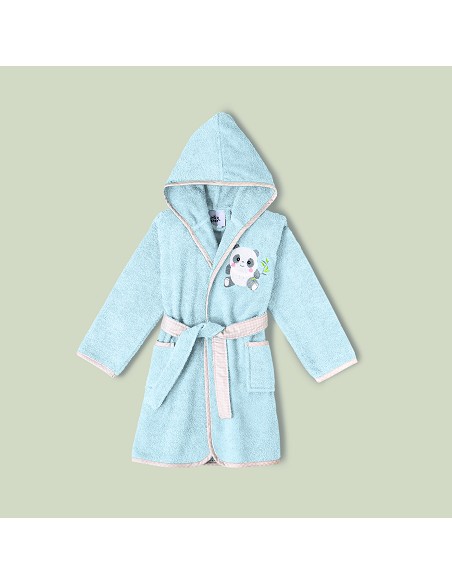 Albornoz Infantil  En Caja T- 2-4 Azul