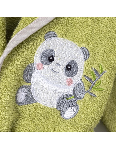 Albornoz Infantil  En Caja T- 2-4 Pistacho