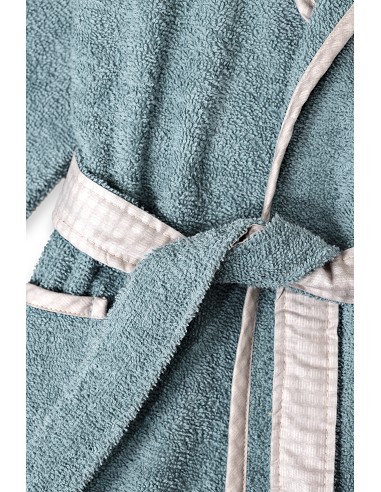 Albornoz Infantil  En Caja T- 2-4 Petroleo