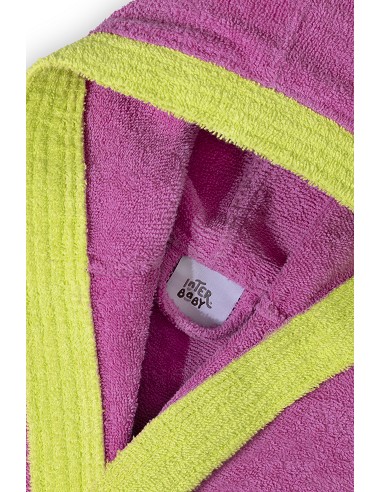 Albornoz Infantil En Caja  T- 6-8 Fucsia