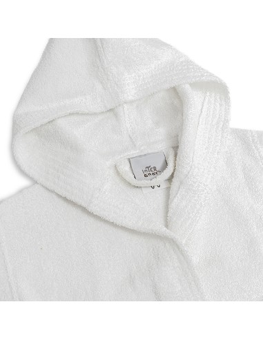 Albornoz Liso con Estuche T10-12 Blanco