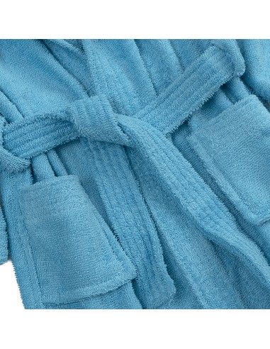 Albornoz Liso con Estuche T10-12 Turquesa
