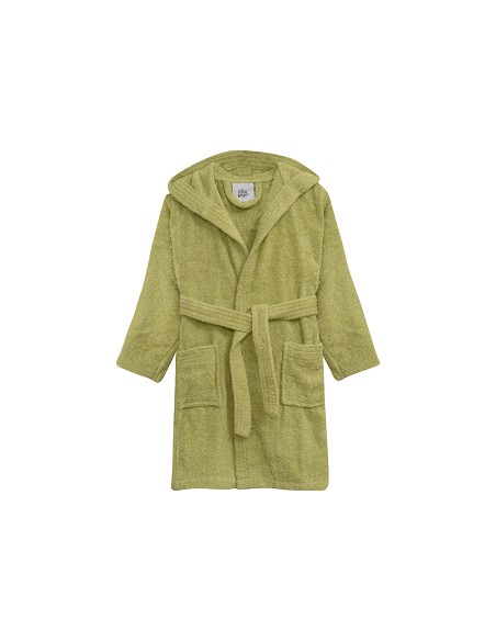 Albornoz Liso con Estuche T10-12 Pistacho