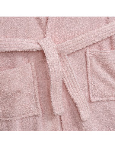 Albornoz Liso con Estuche T14 Rosa