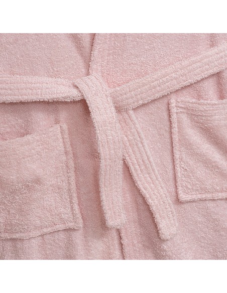 Albornoz Liso con Estuche T14 Rosa