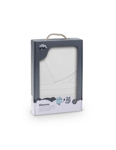 Albornoz Liso con Estuche T14 Blanco