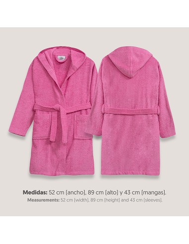 Albornoz Liso con Estuche T14 Fucsia