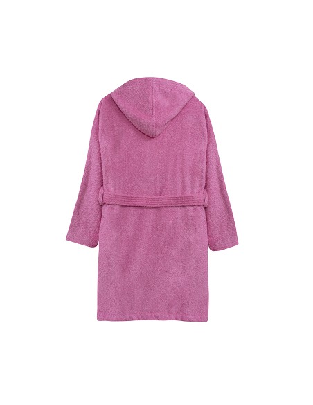 Albornoz Liso con Estuche T14 Fucsia