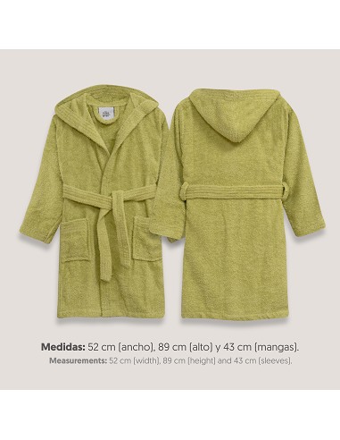 Albornoz Liso con Estuche T14 Pistacho