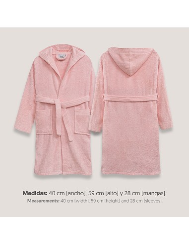 Albornoz Liso con Estuche T-2-4 Rosa
