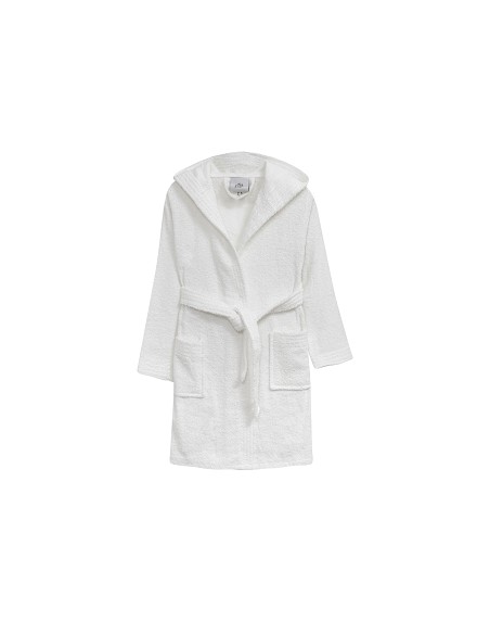 Albornoz Liso con Estuche T-2-4 Blanco