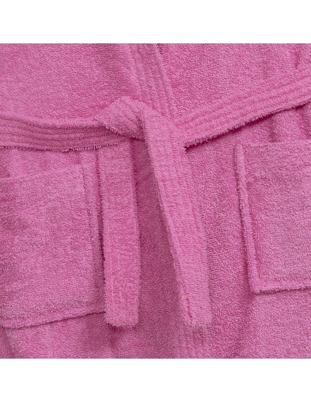 Albornoz Liso con Estuche T-2-4 Fucsia