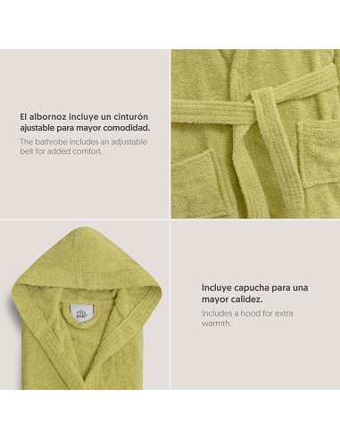 Albornoz Liso con Estuche T-2-4 Pistacho