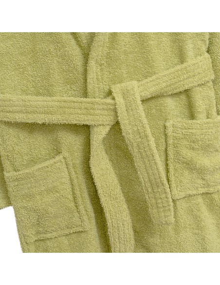 Albornoz Liso con Estuche T-2-4 Pistacho