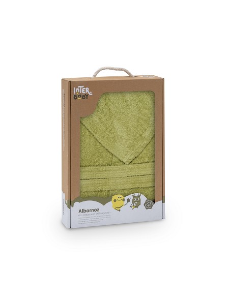 Albornoz Liso con Estuche T-2-4 Pistacho