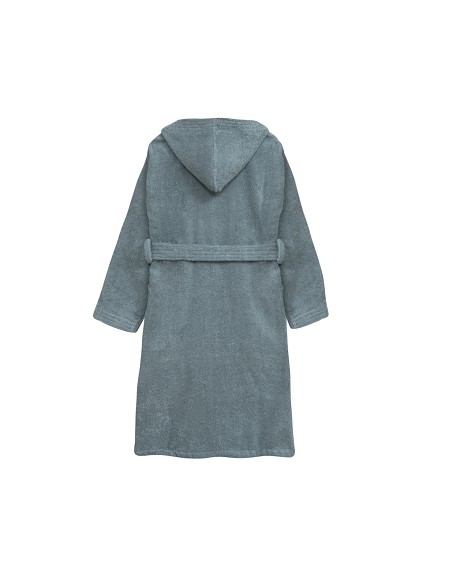 Albornoz Liso con Estuche T6-8 Azul