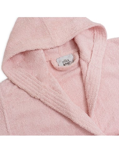 Albornoz Liso con Estuche T6-8 Rosa